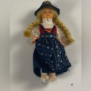 Vintage German Doll SCHNEIDER Sleepy Eyes Austria Dress